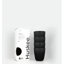 Huskee Cup Charcoal 8oz 4 τμχ